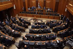 Quang cảnh một phiên họp Quốc hội Liban bầu Tổng thống tại Beirut. (Ảnh: AFP/TTXVN)