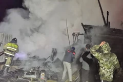 Hiện trường vụ hỏa hoạn. (Nguồn: TASS) 