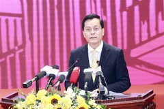 Thứ trưởng Bộ Ngoại giao Hà Kim Ngọc phát biểu tham luận Đánh giá tình hình triển khai Chiến lược Ngoại giao văn hóa từ năm 2016 đến nay. (Ảnh: Doãn Tấn/TTXVN) 