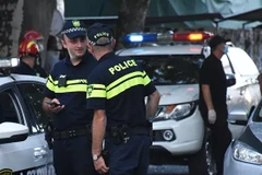 Vụ bắt cóc con tin xảy ra tại Ngân hàng thương mại Gruzia ở thị trấn Zugdidi. (Nguồn: sputniknews.com) 