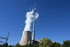 Nhà máy điện hạt nhân Isar ở Essenbach, Đức ngày 4/8/2022. (Ảnh: AFP/TTXVN)