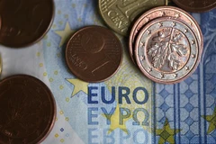 Đồng Euro tại Dortmund, miền Tây Đức. (Ảnh: AFP/TTXVN) 