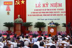 [Photo] Thủ tướng dự Lễ kỷ niệm 30 năm Ngày tái lập tỉnh Ninh Thuận