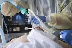 Nhân viên y tế điều trị cho bệnh nhân COVID-19 tại bệnh viện ở Stuttgart, Đức. (Ảnh: AFP/TTXVN) 