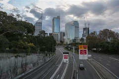 Cảnh vắng vẻ trên đường phố tại Sydney, Australia ngày 10/4/2020, trong bối cảnh dịch COVID-19 lan rộng. (Nguồn: THX/TTXVN) 