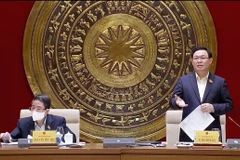 Chủ tịch Quốc hội Vương Đình Huệ phát biểu. (Ảnh: Doãn Tấn/TTXVN) 