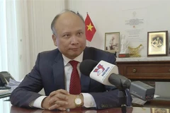 Đại sứ Đinh Toàn Thắng, Đại diện thường trực của Chủ tịch nước bên cạnh Hội đồng thường trực Pháp ngữ (CPF) và Tổ chức Quốc tế Pháp ngữ (OIF). (Ảnh: Nguyễn Thu Hà/TTXVN)