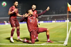 Jermie Lynch mở tỷ số cho Bình Định. (Ảnh: Topenland Bình Định FC)