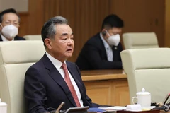 Bộ trưởng Ngoại giao Trung Quốc Vương Nghị phát biểu. (Ảnh: Dương Giang/TTXVN) 