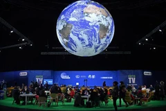 Đại biểu dự Hội nghị COP26 tại Glasgow, Scotland ngày 2/11/2021. (Ảnh: AFP/TTXVN) 