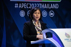 Phó Tổng thống Mỹ Kamala Harris. (Ảnh: AFP/TTXVN)