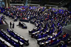 Toàn cảnh phiên họp Quốc hội Đức tại Berlin. (Ảnh: AFP/TTXVN) 
