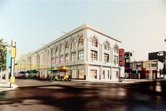 Mô hình Dự án chợ du lịch Xà No. (Ảnh: Duy Khương/TTXVN) 