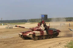 Hình ảnh Đội xe tăng Việt Nam thi đấu lượt thứ 3 tại Army Games