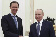 Tổng thống Syria Bashar al-Assad và Tổng thống Nga Vladimir Putin. (Nguồn: Sputnik/AP)