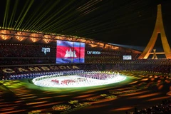 Lễ khai mạc Đại hội Thể thao Đông Nam Á lần thứ 32 (SEA Games 32) diễn ra hoành tráng trên sân vận động quốc gia Morodok Techo ở Phnom Penh, Vương quốc Campuchia. (Ảnh: THX/TTXVN)