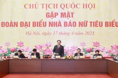 Chủ tịch Quốc hội Vương Đình Huệ phát biểu. (Ảnh: Doãn Tấn/TTXVN)