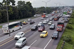 Đường phố ở Jakarta, Indonesia. (Ảnh: AFP/TTXVN) 