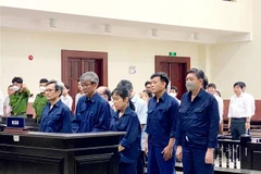 Tuyên án các bị cáo trong ngày 3/4. (Ảnh: TTXVN phát)