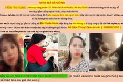 Nữ cán bộ công đoàn công ty New Apparel Far eastern bị ghép ảnh đăng lên mạng xã hội lăng mạ. (Ảnh: TTXVN phát) 