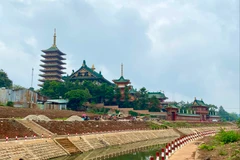 Chùa Minh Thành - điểm nhấn đẹp tại suối Hội Phú (thành phố Pleiku). (Nguồn: Báo Gia Lai)