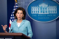 Bộ trưởng Thương mại Mỹ Gina Raimondo. (Ảnh: AFP/TTXVN) 