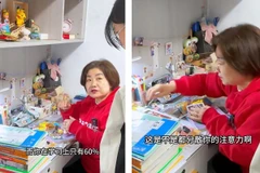 Bà Zhao Juying trong một clip của mình. (Nguồn: Weibo)