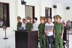 Các bị cáo tại phiên tòa. (Ảnh: TTXVN phát)