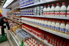 Hàng hóa tại một siêu thị của Nga. (Nguồn: Sputnik) 