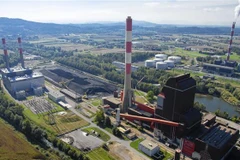 Quang cảnh bên ngoài nhà máy điện than của Tập đoàn Verbund ở phía Nam thành phố Mellach, Áo. (Ảnh: Bloomberg/TTXVN) 