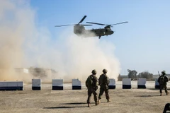 Binh sỹ Mỹ được triển khai tại làng Oreij, phía Bắc Mosul, Iraq hồi năm 2020. (Ảnh: AFP/ TTXVN) 