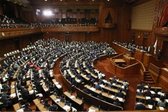 Toàn cảnh một phiên họp của Quốc hội Nhật Bản ở Tokyo. (Ảnh: Kyodo/TTXVN) 