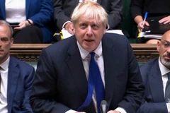 Thủ tướng Anh Boris Johnson phát biểu tại phiên điều trần trước Quốc hội ở London ngày 6/7/2022. (Ảnh: AFP/TTXVN) 