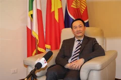 Đại sứ Dương Hải Hưng trả lời phỏng vấn của TTXVN. (Ảnh: Trường Dụy/TTXVN)