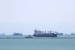 Tàu thuyền di chuyển trên Biển Đỏ. (Ảnh: AFP/TTXVN)