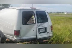 ​Xe tải chở 25 công nhân nhập cư đã gặp nạn tại địa điểm cách biên giới Mỹ-Mexico khoảng 150km. (Nguồn: nypost.com) 