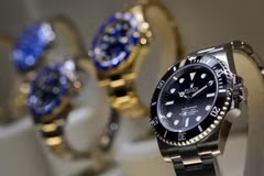 Đồng hồ thuộc thương hiệu Rolex của Thụy Sĩ. (Ảnh: AFP/TTXVN)