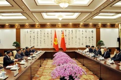 Toàn cảnh cuộc hội đàm. (Ảnh: Thành Dương/TTXVN)