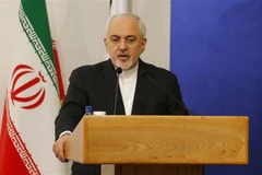 Ngoại trưởng Mohammad Javad Zarif phát biểu tại Tehran, Iran. (Nguồn: AFP/TTXVN) 