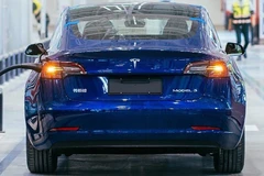 ​Xe Model 3 ở Trung Quốc. (Nguồn: Twitter) 
