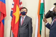 [Photo] Lễ hạ quốc kỳ kết thúc nhiệm kỳ Ủy viên không thường trực HĐBA