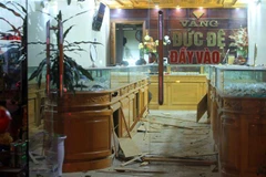 Hiện trường vụ việc. (Ảnh: An Đăng/TTXVN) 