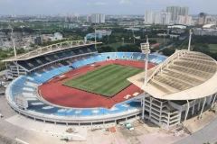 Khu liên hợp Thể thao Quốc gia Mỹ Đình đang trong thời gian bị Cục Thuế Thành phố Hà Nội cưỡng chế nợ thuế bằng biện pháp trích tiền từ tài khoản và ngừng sử dụng hóa đơn. (Ảnh: PV/Vietnam+)