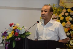 Phó Chủ tịch Ủy ban Nhân dân thành phố Đà Nẵng Lê Quang Nam phát biểu tại Lễ phát động. (Ảnh: Văn Dũng/TTXVN)