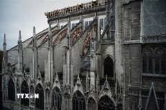 Nhà thờ Đức Bà (Notre-Dame) ở Paris, Pháp, ngày 15/4/2019. (Nguồn: AFP/TTXVN) 