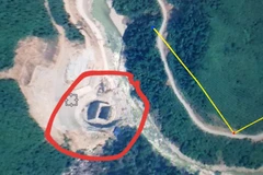 Hiện trường khu vực thủy điện được chụp qua Google Maps. (Nguồn: baothuathienhue.vn) 