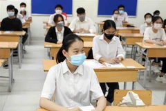 Thí sinh dự kỳ thi tốt nghiệp Trung học Phổ thông. (Ảnh: Thanh Tùng/TTXVN) 