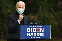 Ông Joe Biden trong cuộc vận động bầu cử ở Grand Rapids, bang Michigan ngày 2/10/2020. (Nguồn: AFP/TTXVN) 
