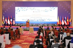 Bế mạc Hội nghị cấp cao ASEAN lần thứ 40, 41. (Ảnh: Nguyễn Hùng/TTXVN) 
