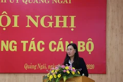 Bà Bùi Thị Quỳnh Vân. (Ảnh: Sỹ Thắng/TTXVN) 